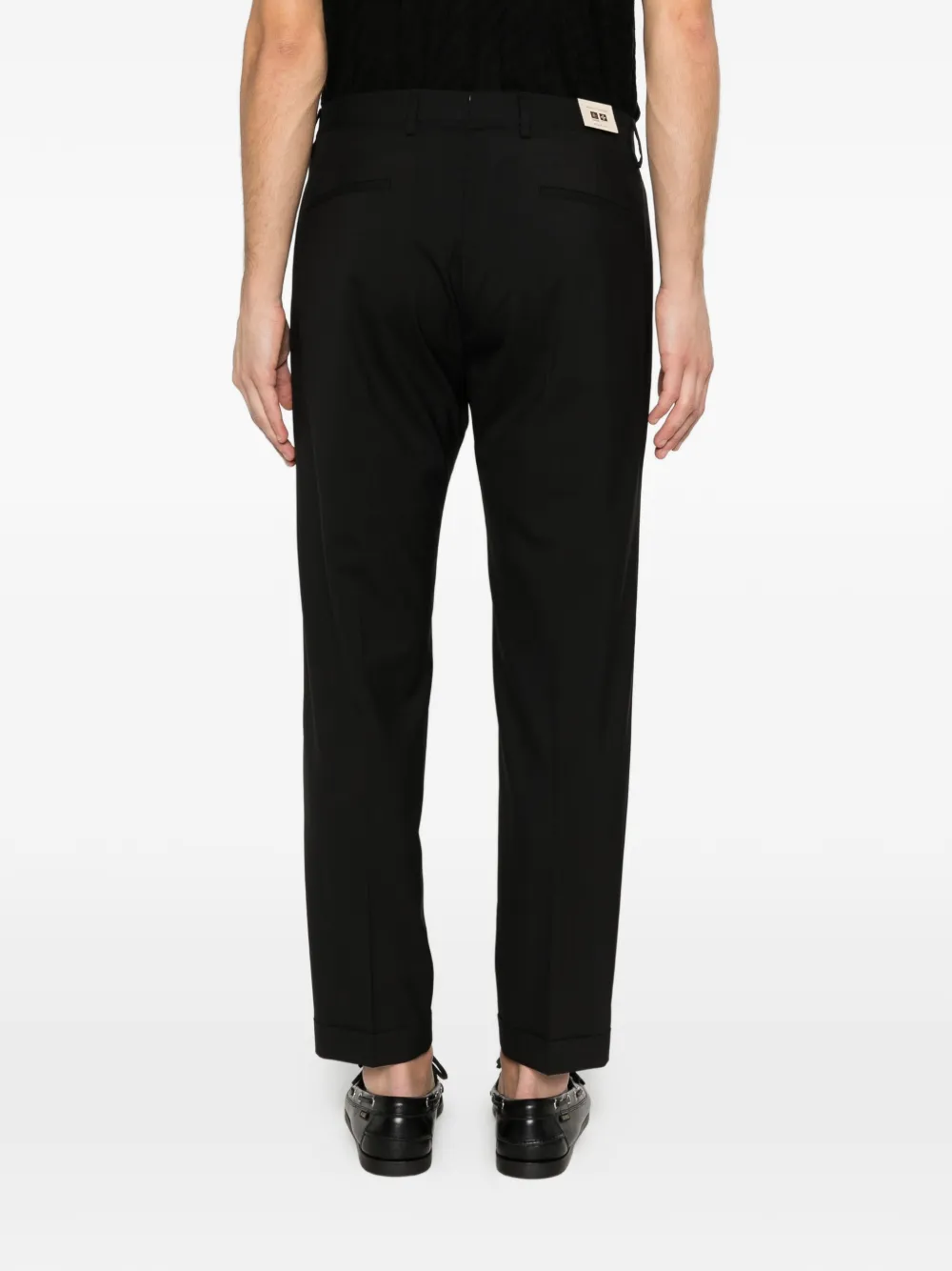 Briglia 1949 Geplooide broek met cuffs Zwart