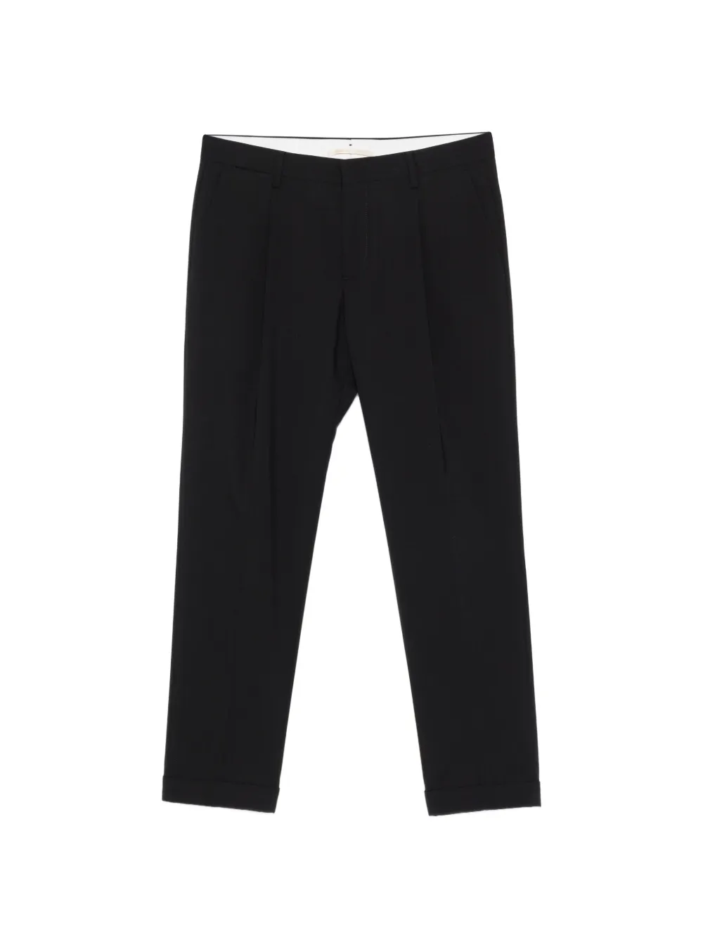 Briglia 1949 pleated cuffed trousers - Nero