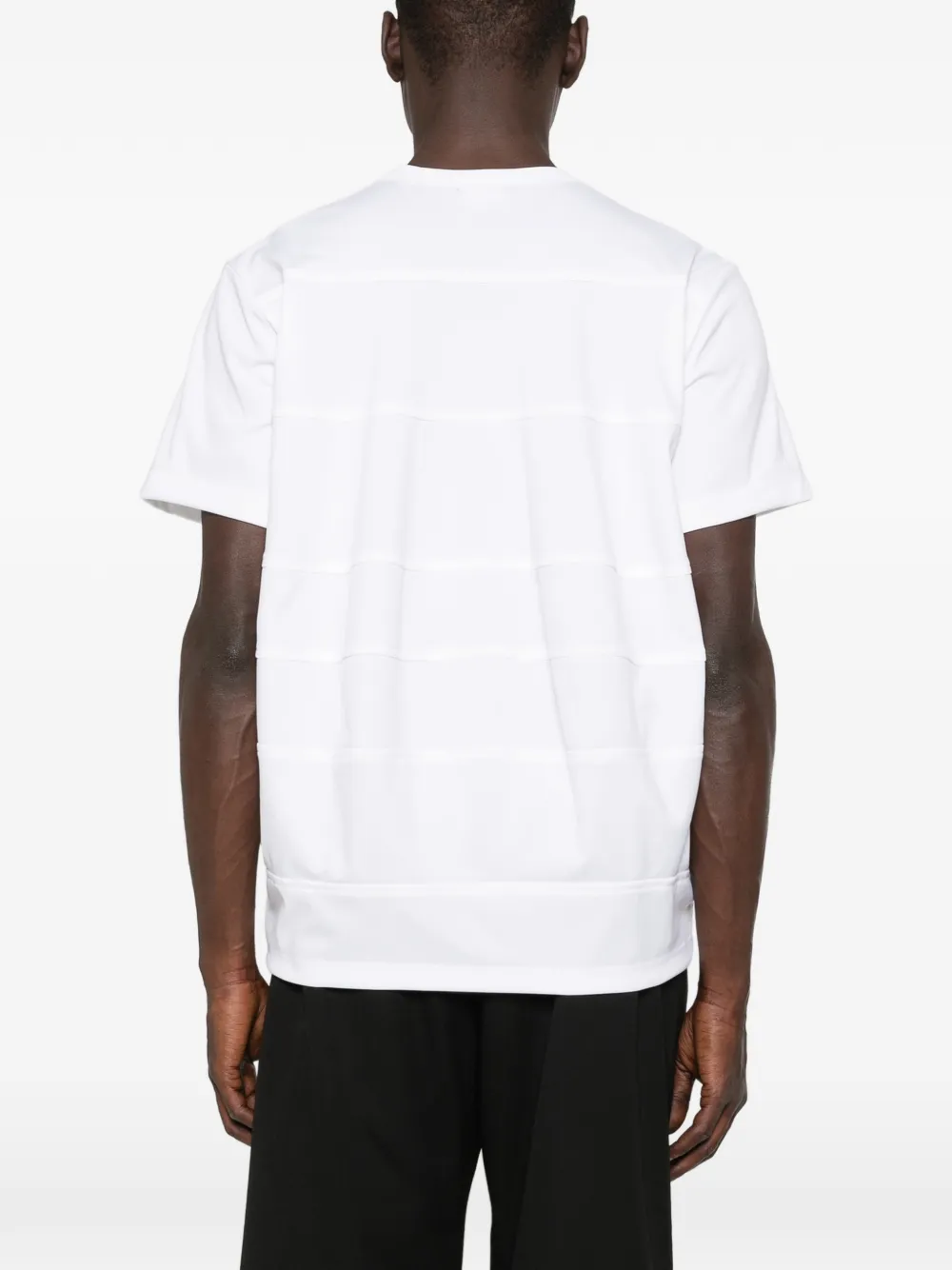 Comme des Garçons Homme Plus T-shirt met vlakken Zwart