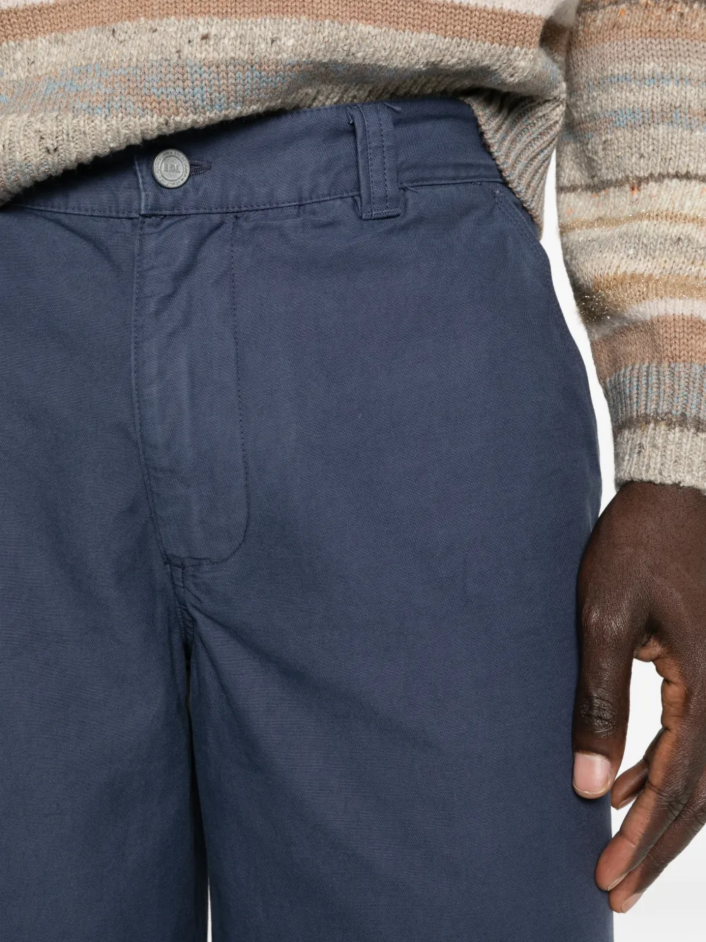 ERL Broek met riemlussen Blauw