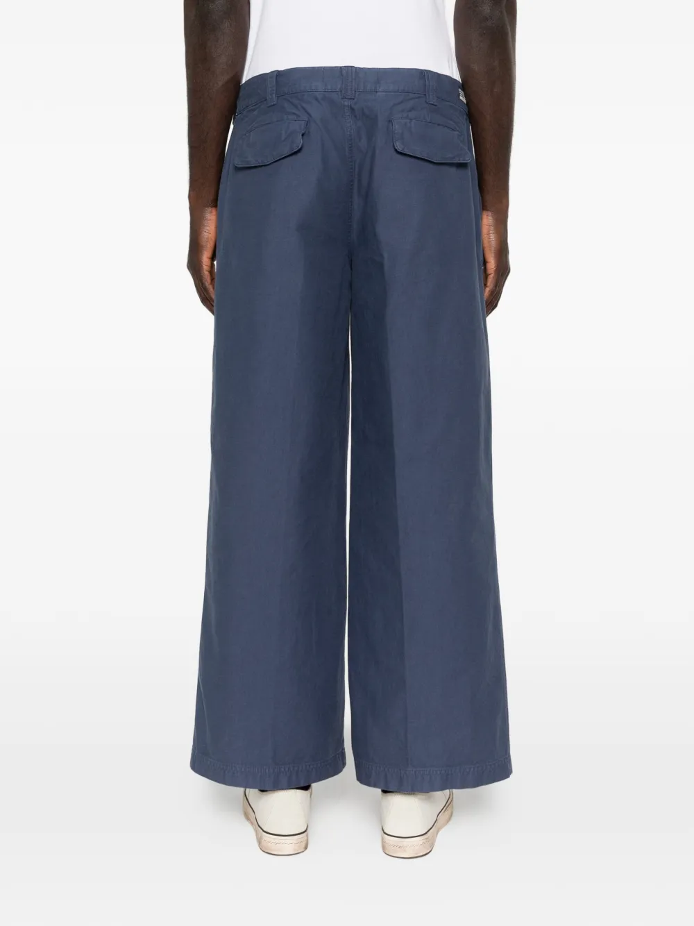 ERL Broek met riemlussen Blauw