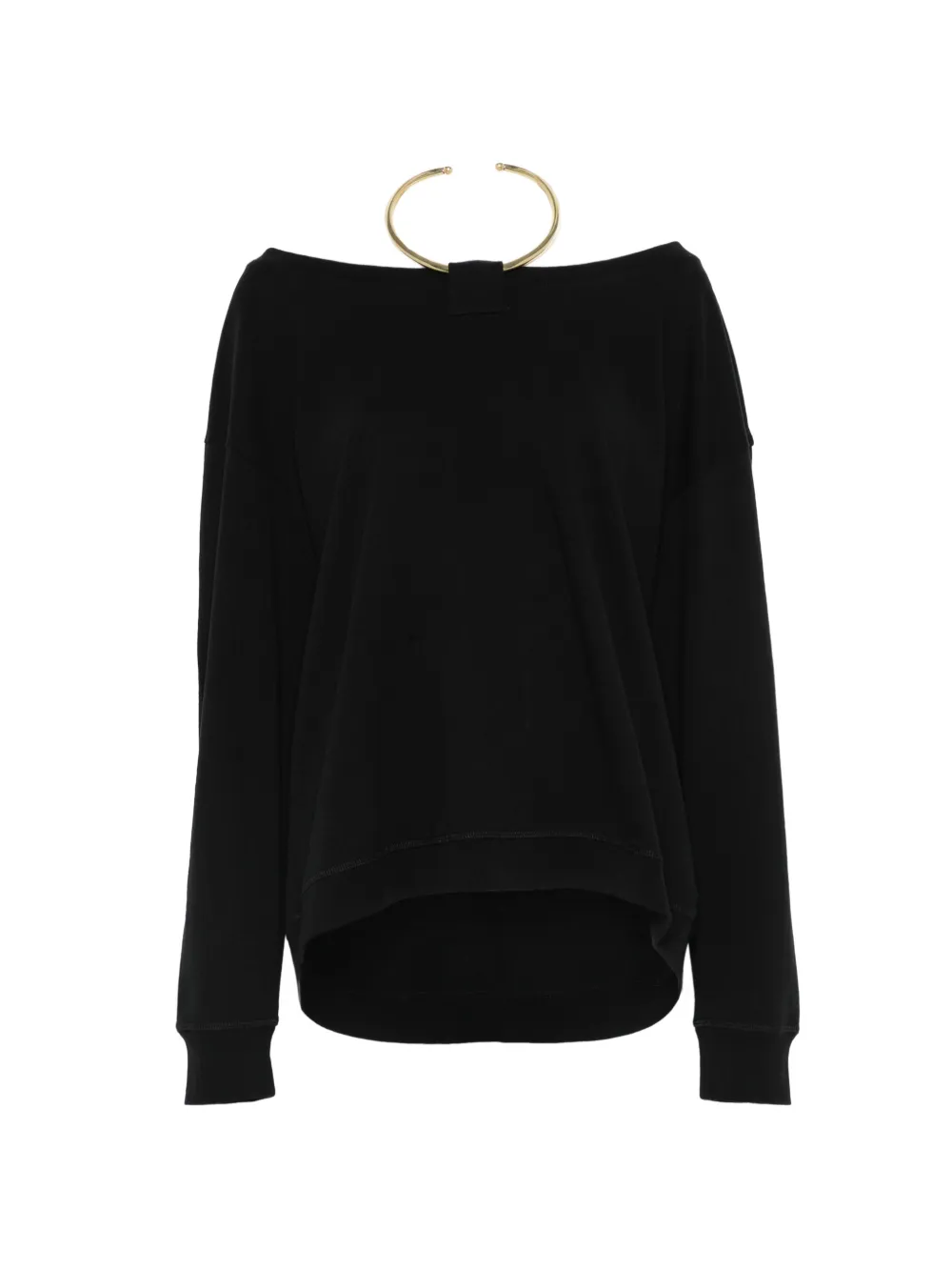 DARKPARK boat-neck top - Nero