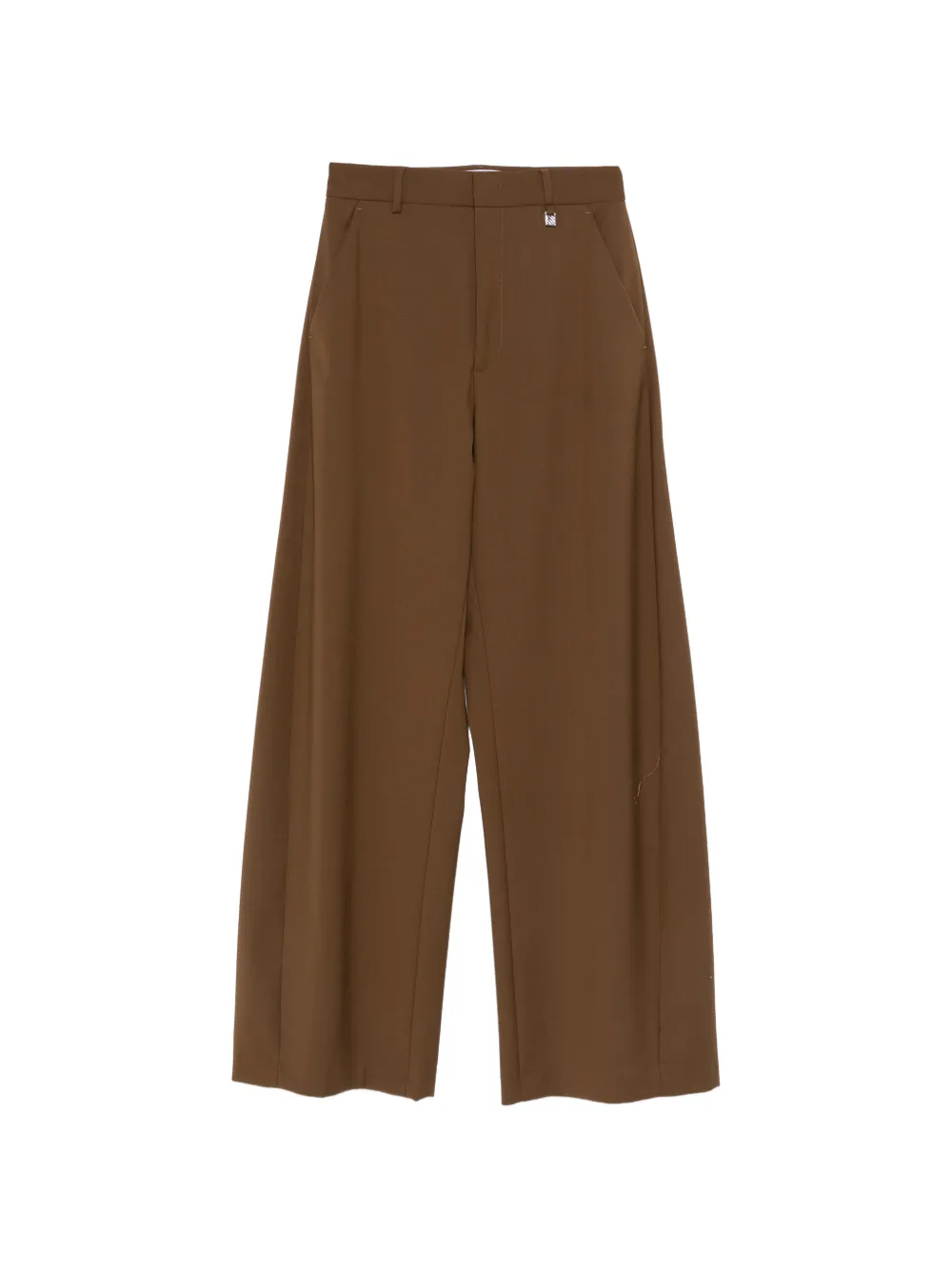 Giuseppe Di Morabito wool wide-leg trousers - Marrone