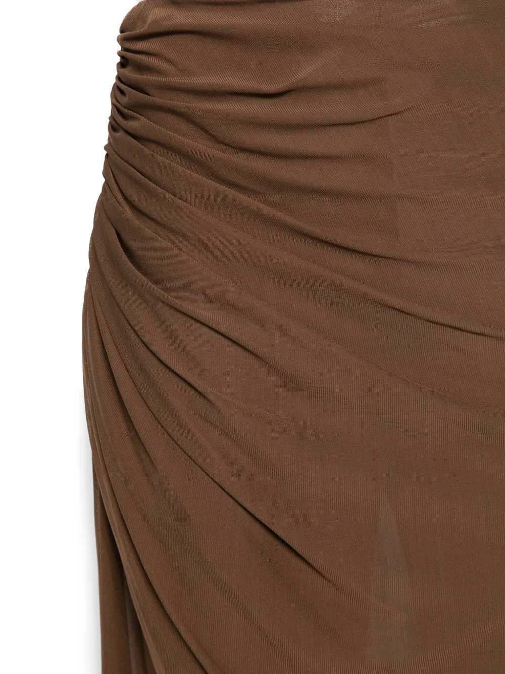  Giuseppe Di Morabito Draped Ruched Trousers - Brown 