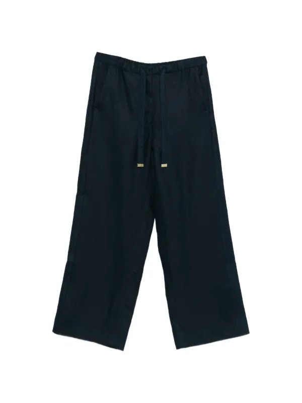 S Max Mara Smamedea ドローストリング パンツ | ブルー | FARFETCH JP