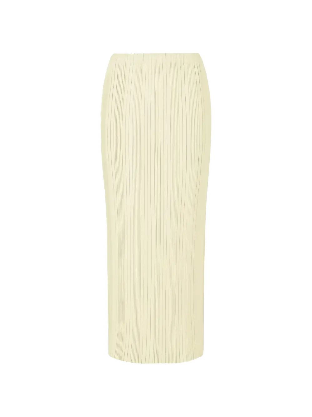 Issey Miyake pleated midi skirt - Toni neutri