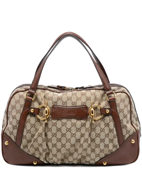 Gucci Pre-Owned 2016-2025 GG Canvas Jockey boston bag
