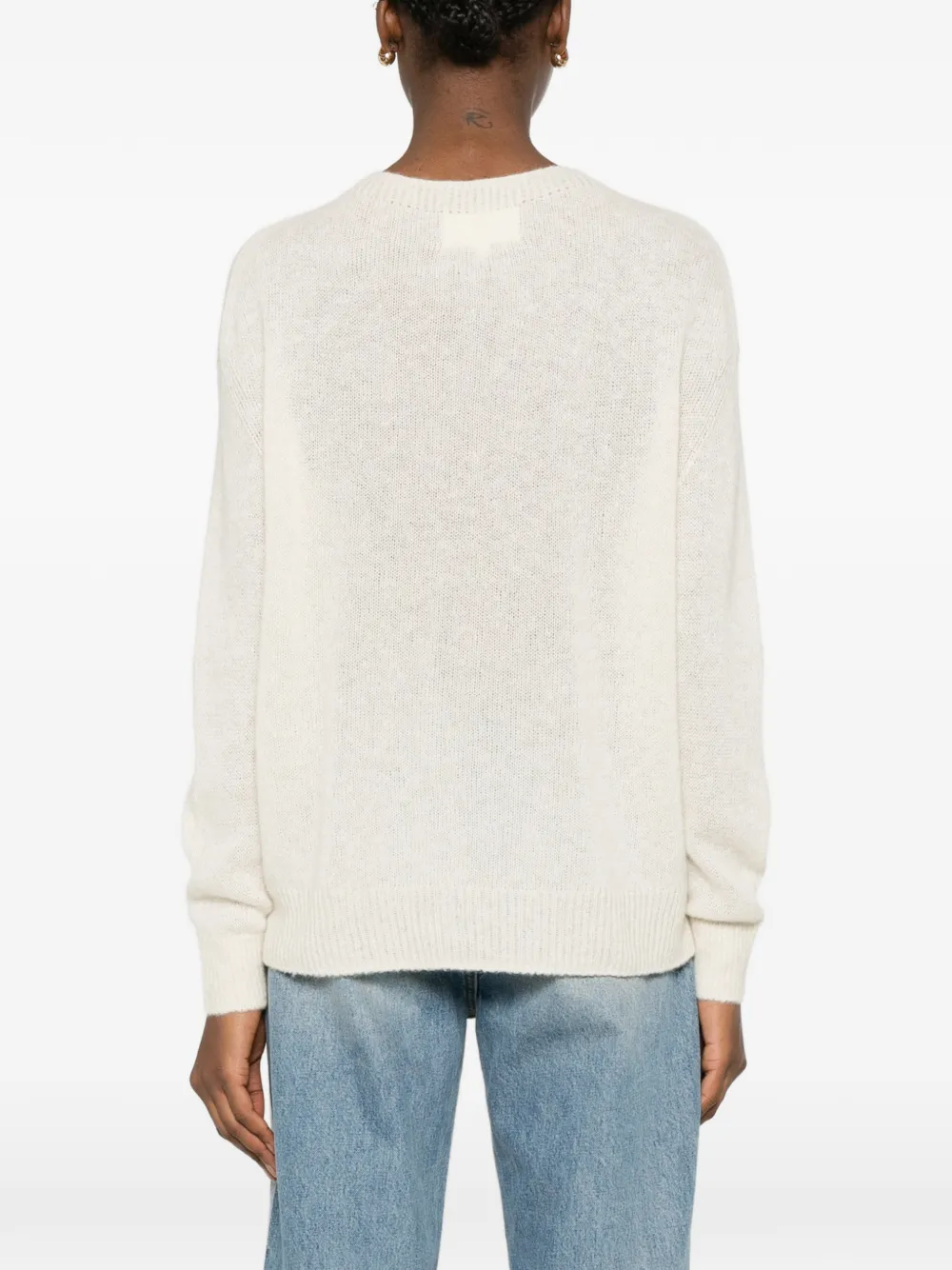 BOMPARD Naadloze trui met ronde hals Beige