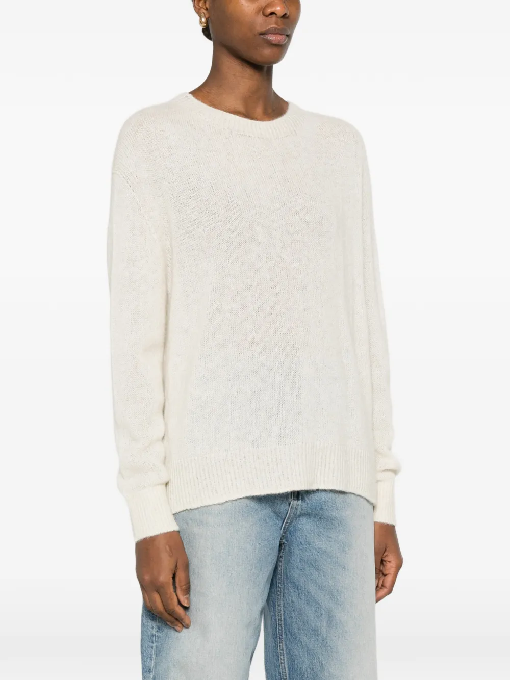  Bompard Seamless Round-neck Sweater - Neutrals 