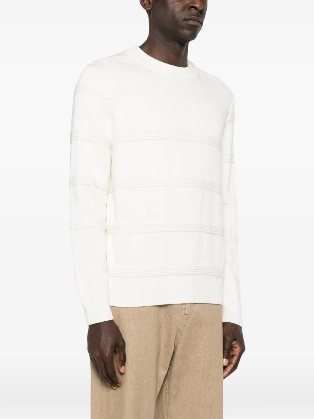  Bompard Jersey Con Cuello Redondo - Blanco 