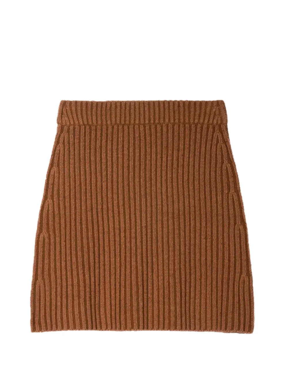BOMPARD ribbed mini skirt - Marrone