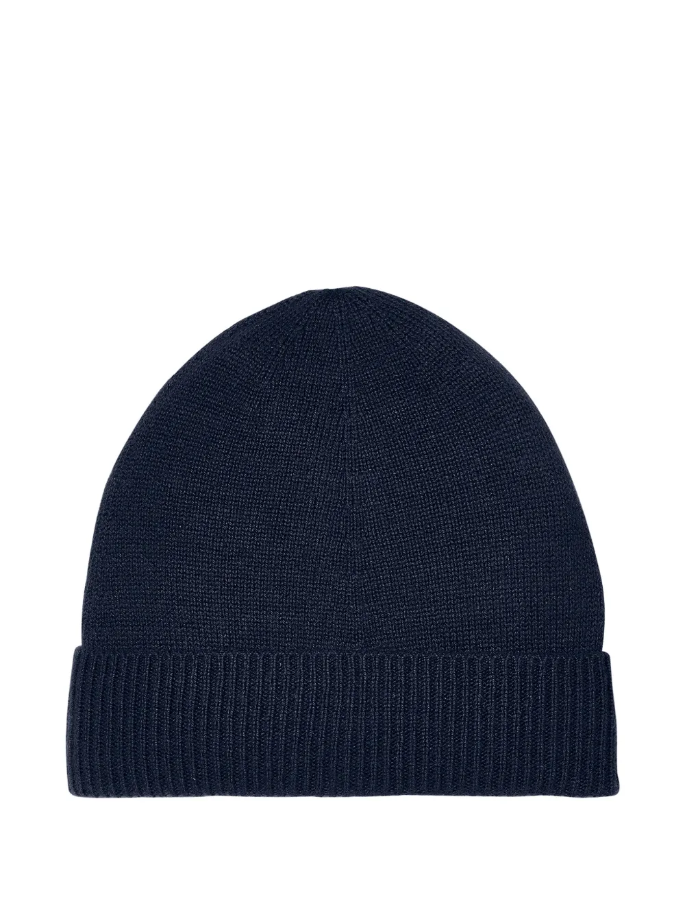 Bompard Ribbed Classic Beanie Hat In Blue