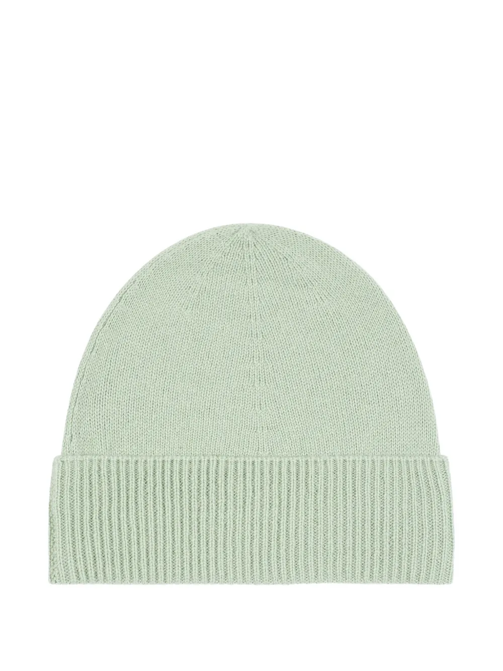 Bompard Ribbed Beanie Hat In Green