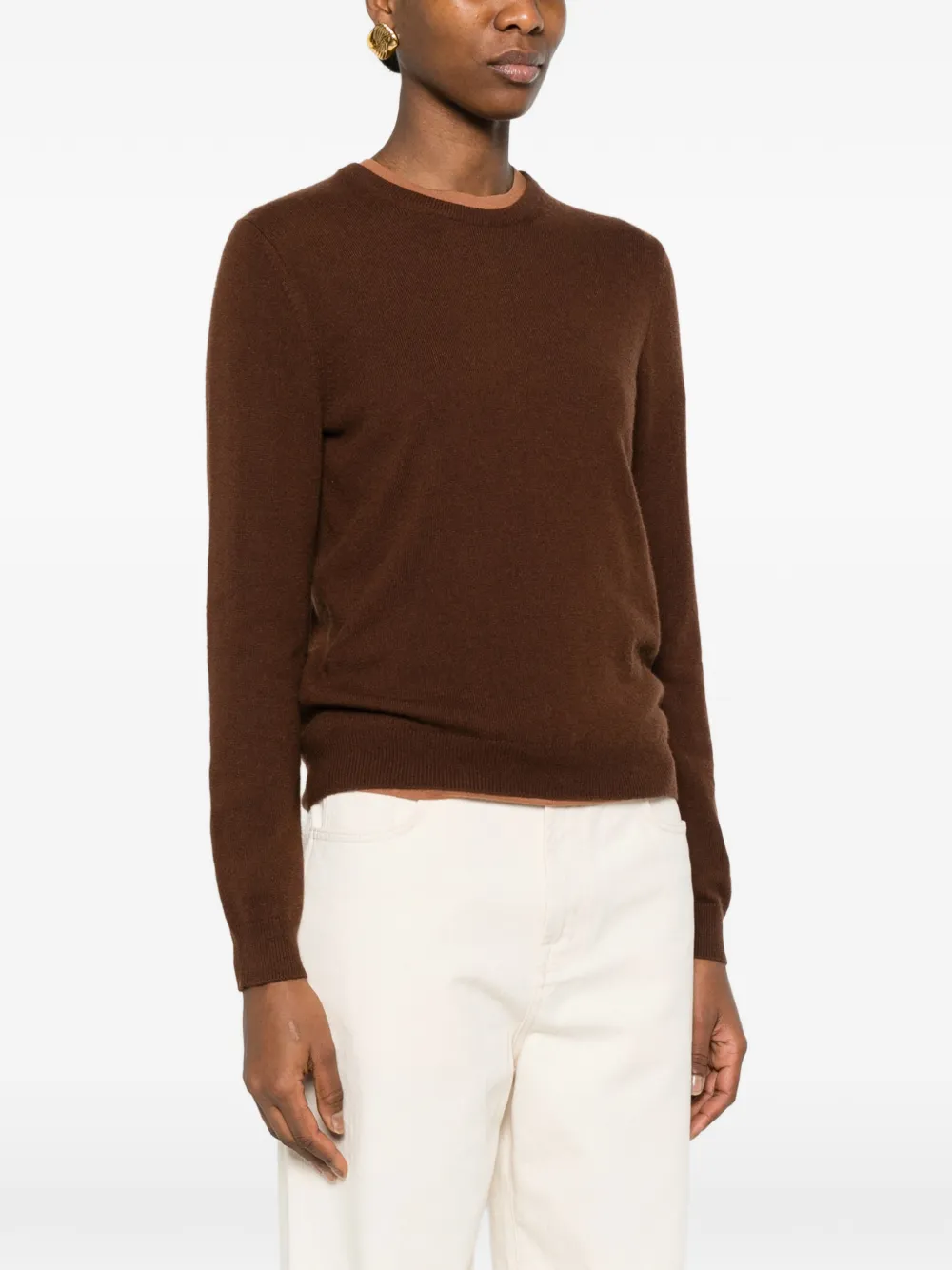  Bompard Round-neck Sweater - Brown 