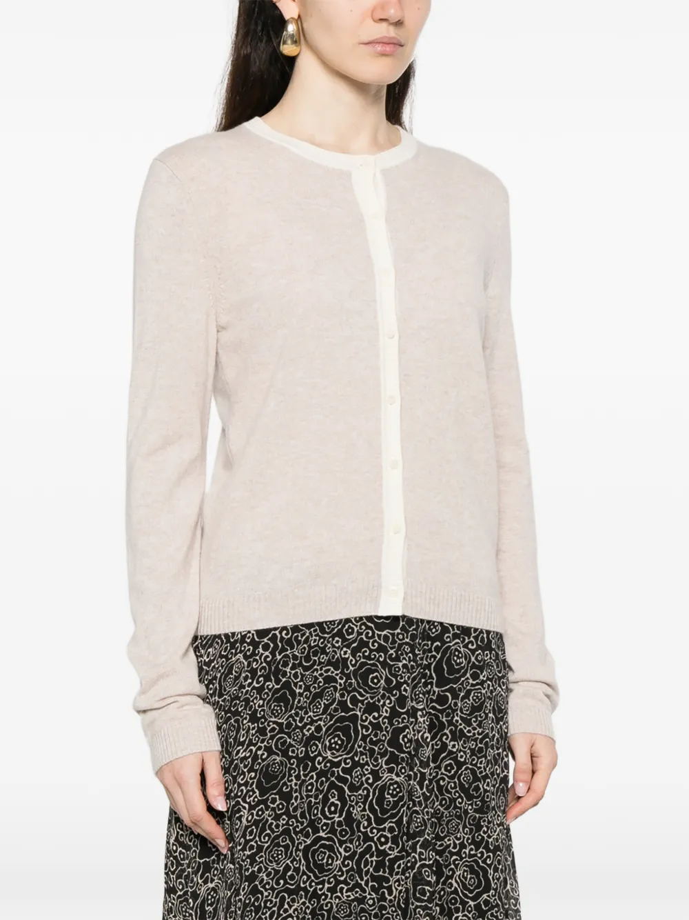  Bompard Button Cardigan - Neutrals 