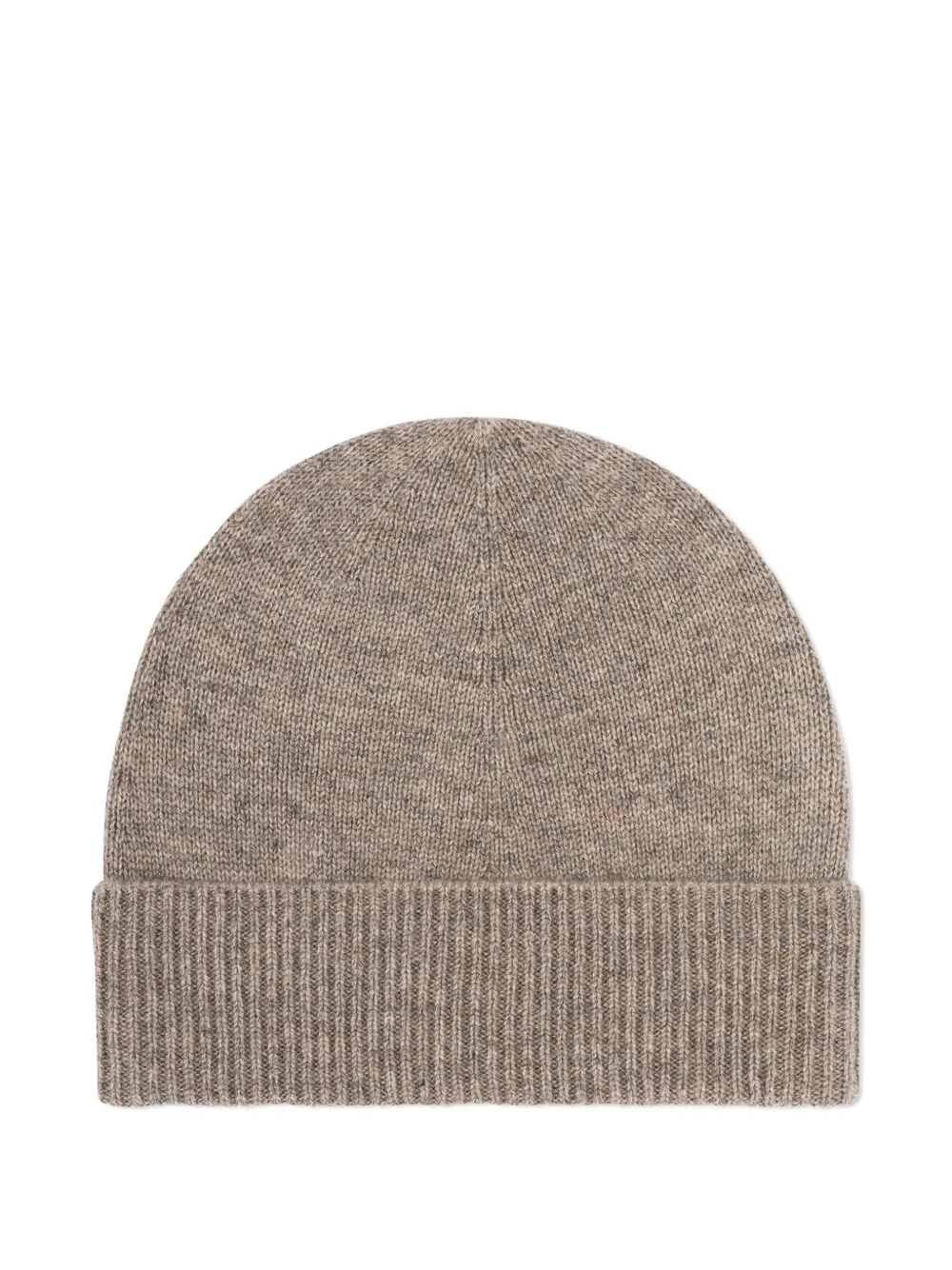 Bompard Ribbed Beanie Hat In Brown