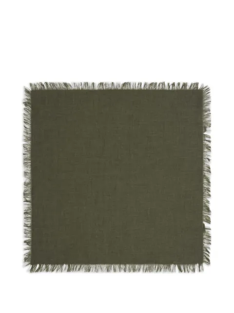 BOMPARD Twill vierkante sjaal met franje