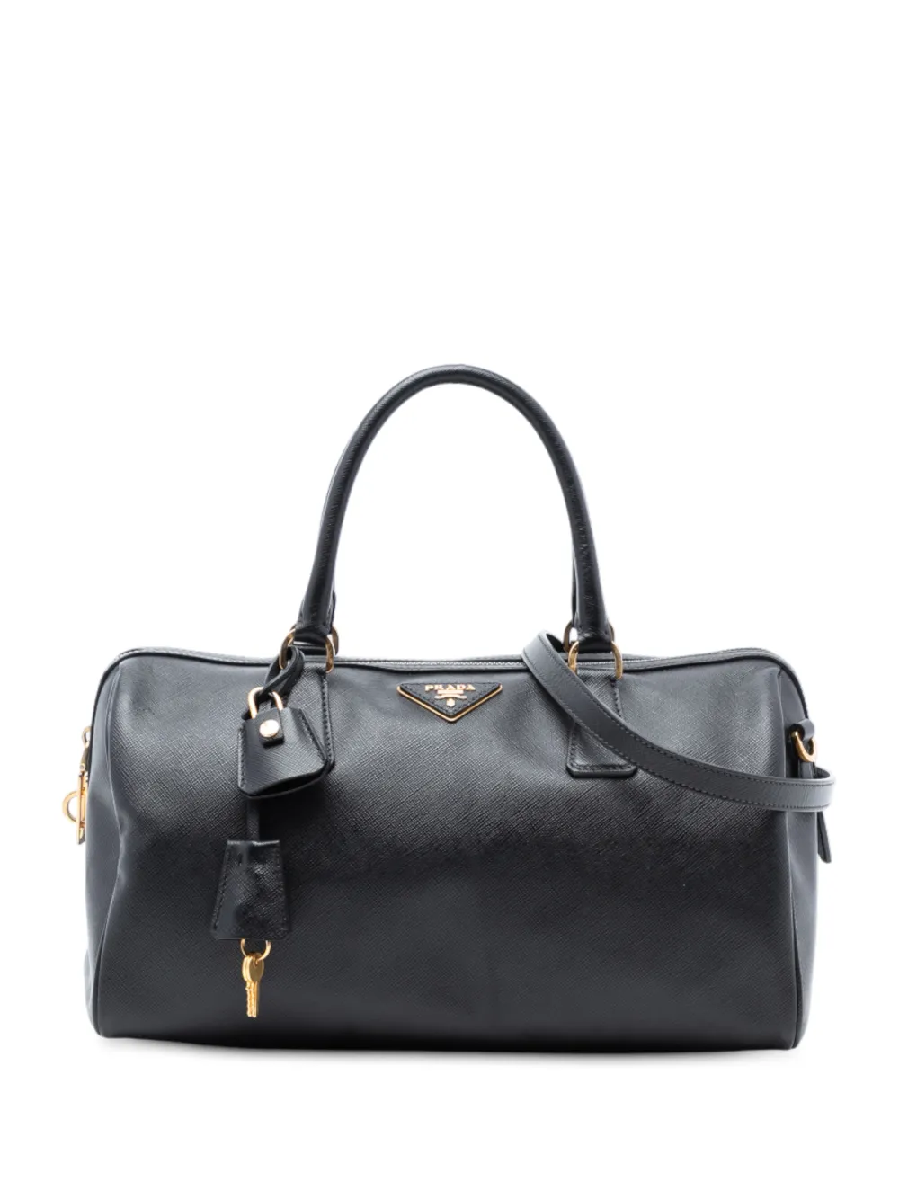 Prada Pre-Owned 2000-2025 Saffiano Lux Boston Bag satchel - Nero