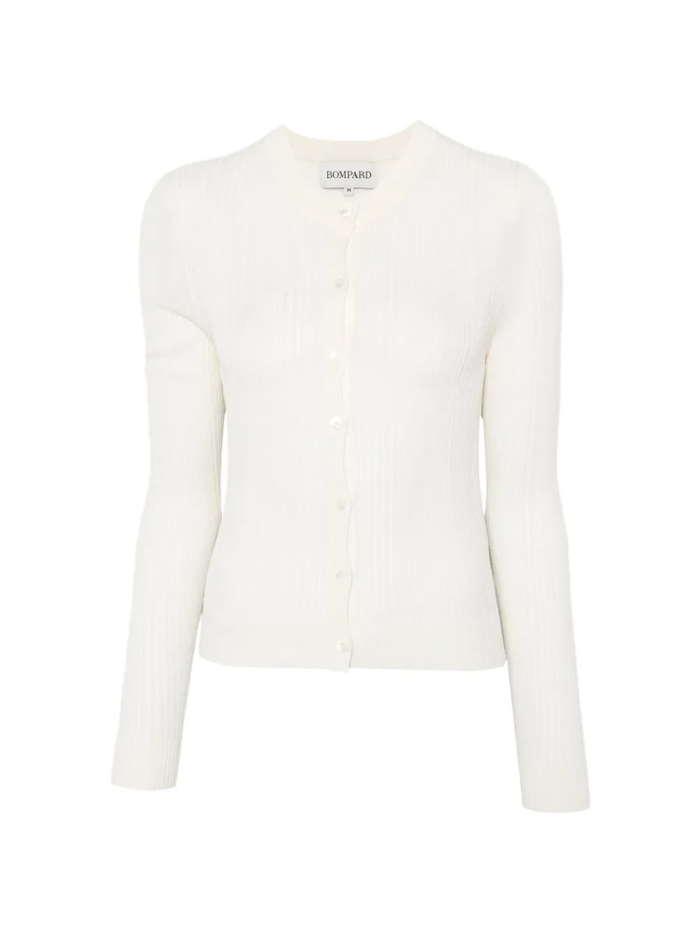 BOMPARD ribbed cardigan - Neutrals