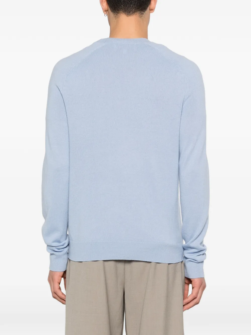 Round-Neck Hammer-Sleeved Jumper