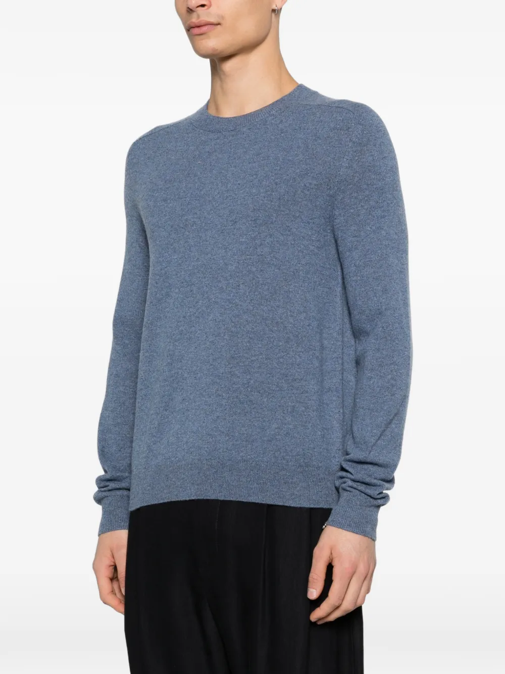  Bompard Round-neck Long-sleeve Sweater - Blue 