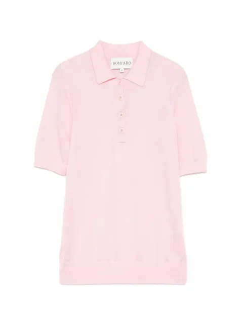 BOMPARD buttoned knitted polo top
