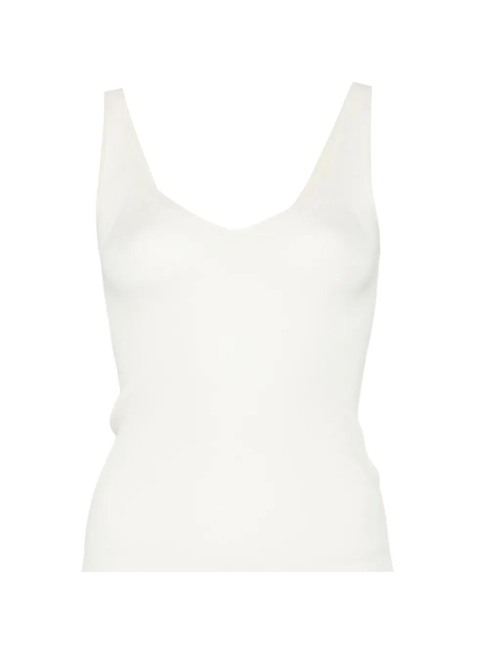 BOMPARD ribbed V-neck tank top - Toni neutri