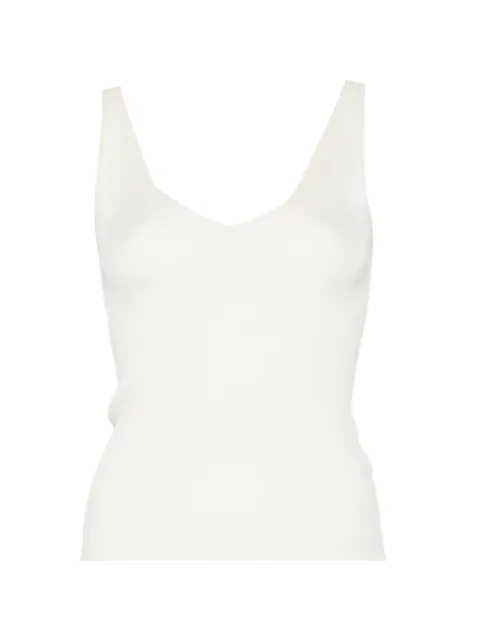 BOMPARD ribbed V-neck tank top