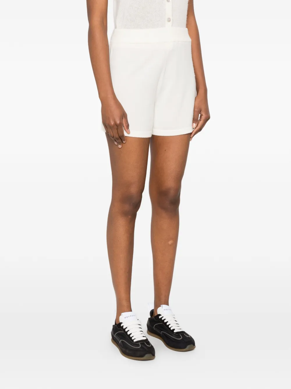  Bompard Elasticated-waist Shorts - White 