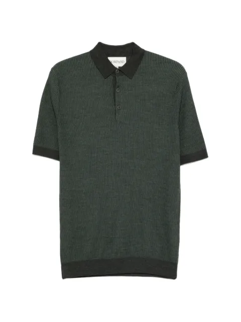 BOMPARD playera tipo polo tejida de canalé