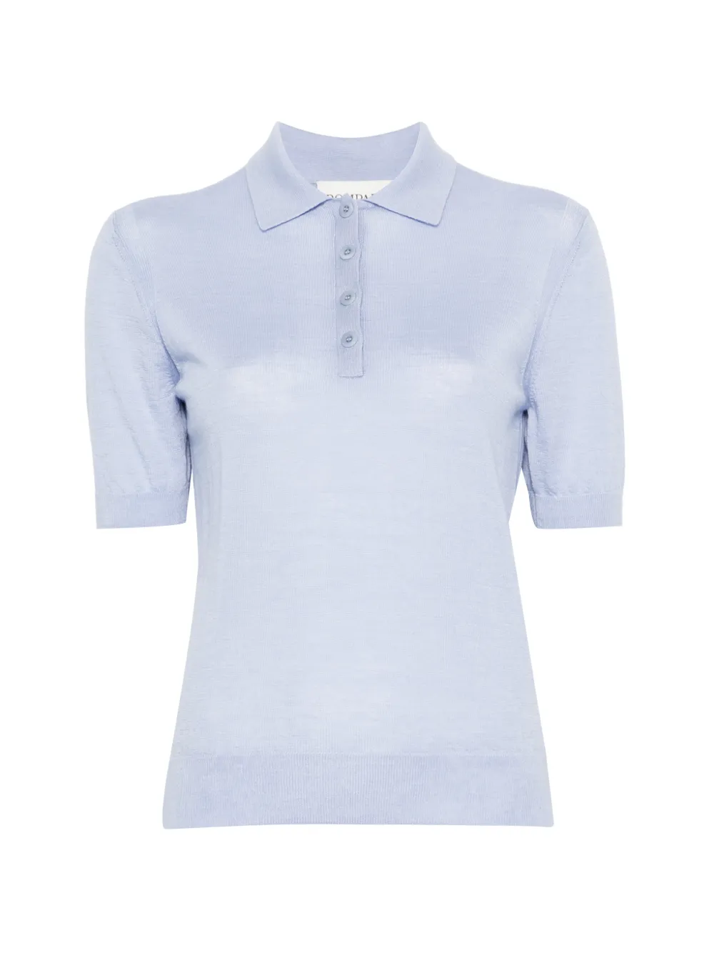 BOMPARD buttoned short-sleeve polo top - Blu