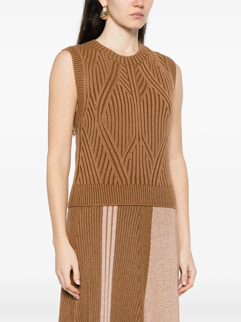 Ribbed Sleeveless Vest
