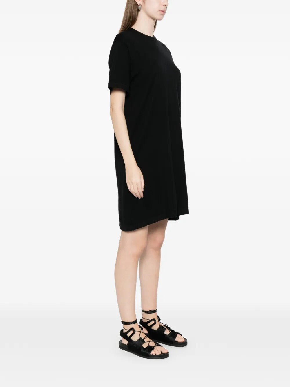  Bompard Short-sleeve Midi Dress - Black 