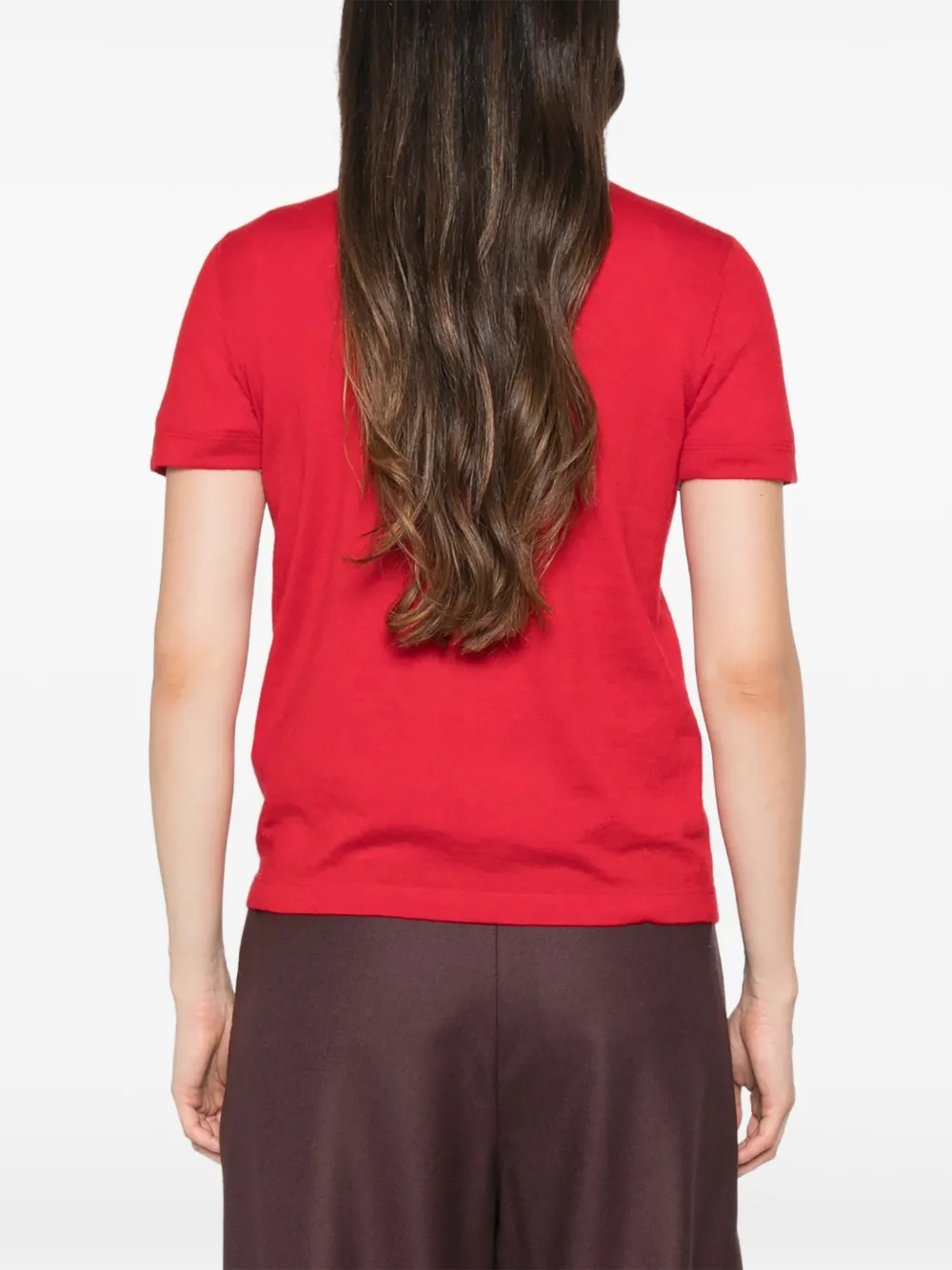 BOMPARD T-shirt met ronde hals Rood