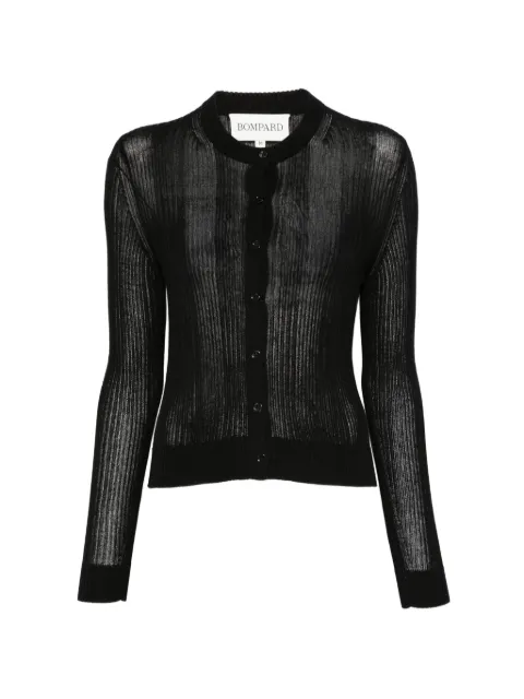 BOMPARD ribbed button-fastening cardigan