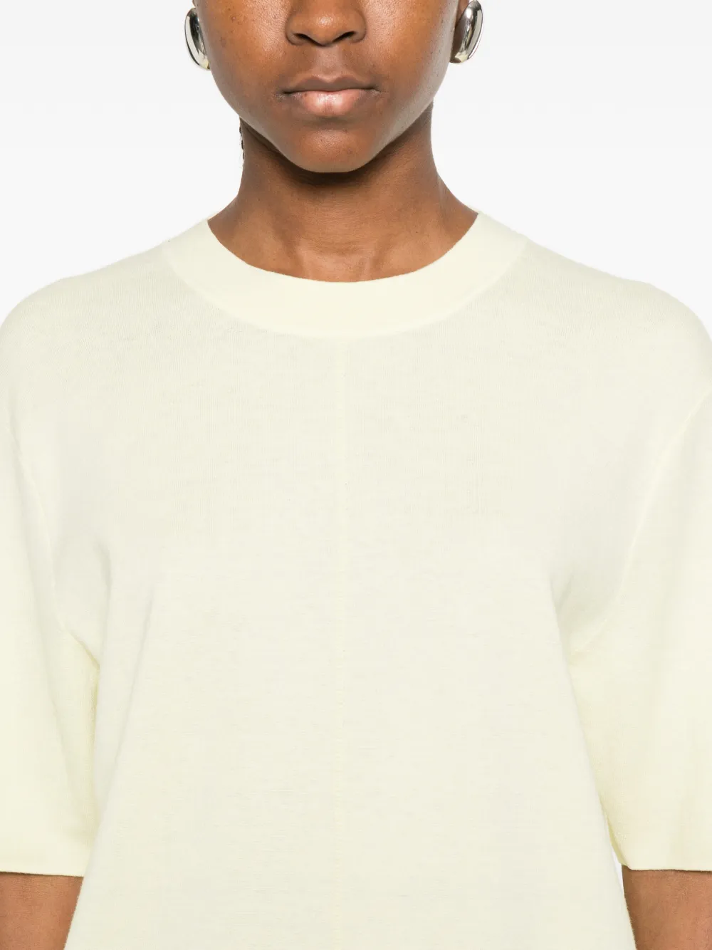 Crew-Neck Short-Sleeve Top