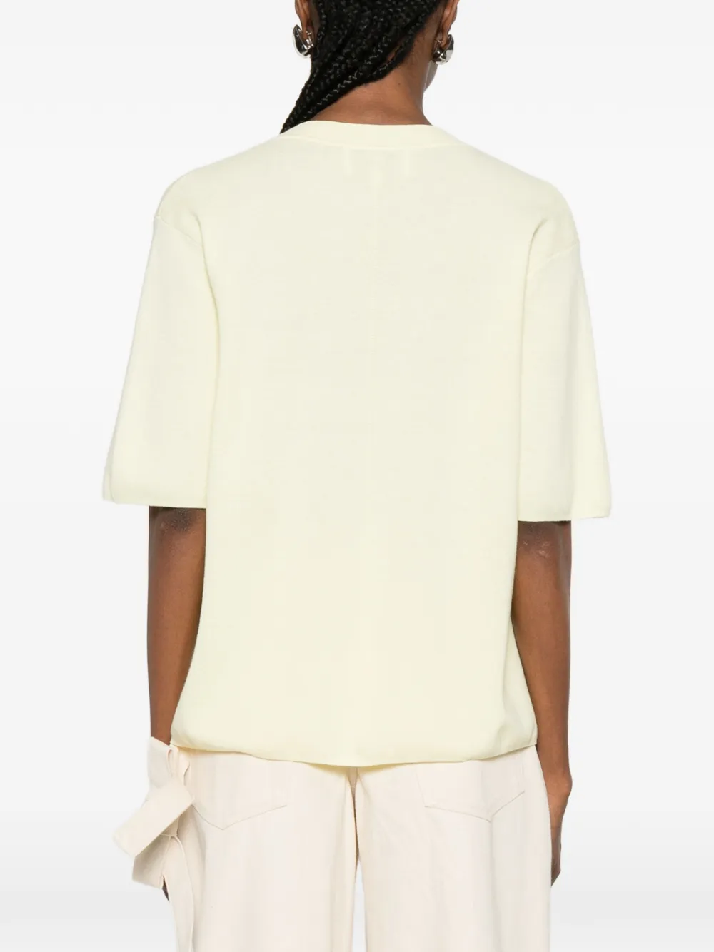 Crew-Neck Short-Sleeve Top