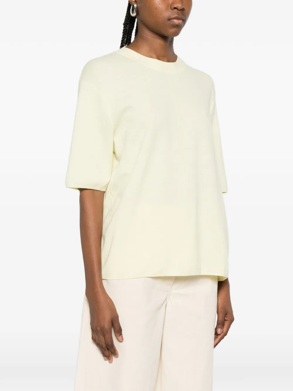 Crew-Neck Short-Sleeve Top