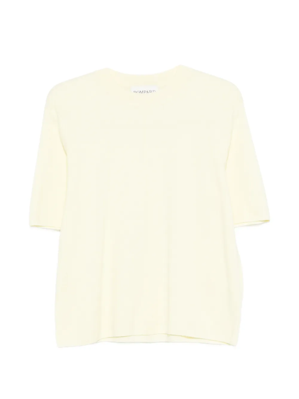 Bompard Crew-neck Short-sleeve Top In White