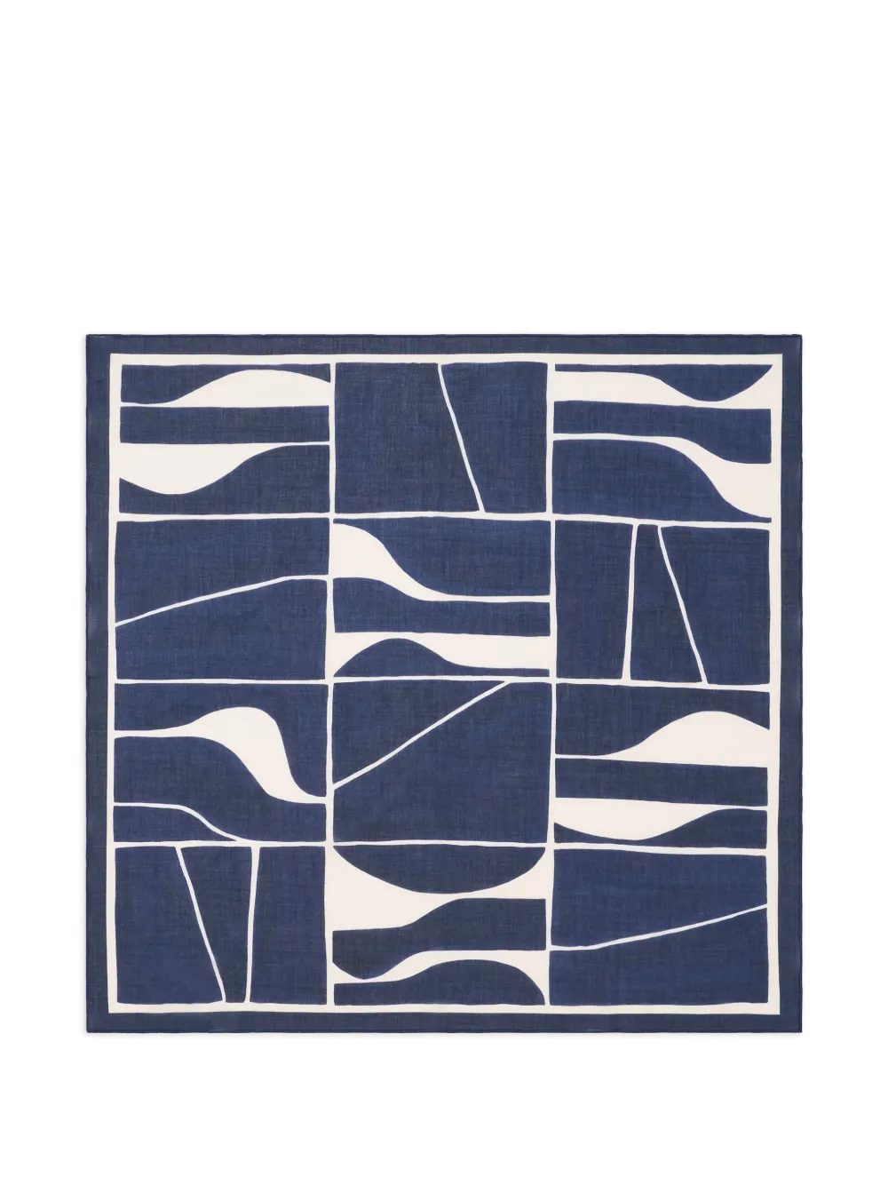 BOMPARD Foulard con stampa geometrica - Blu