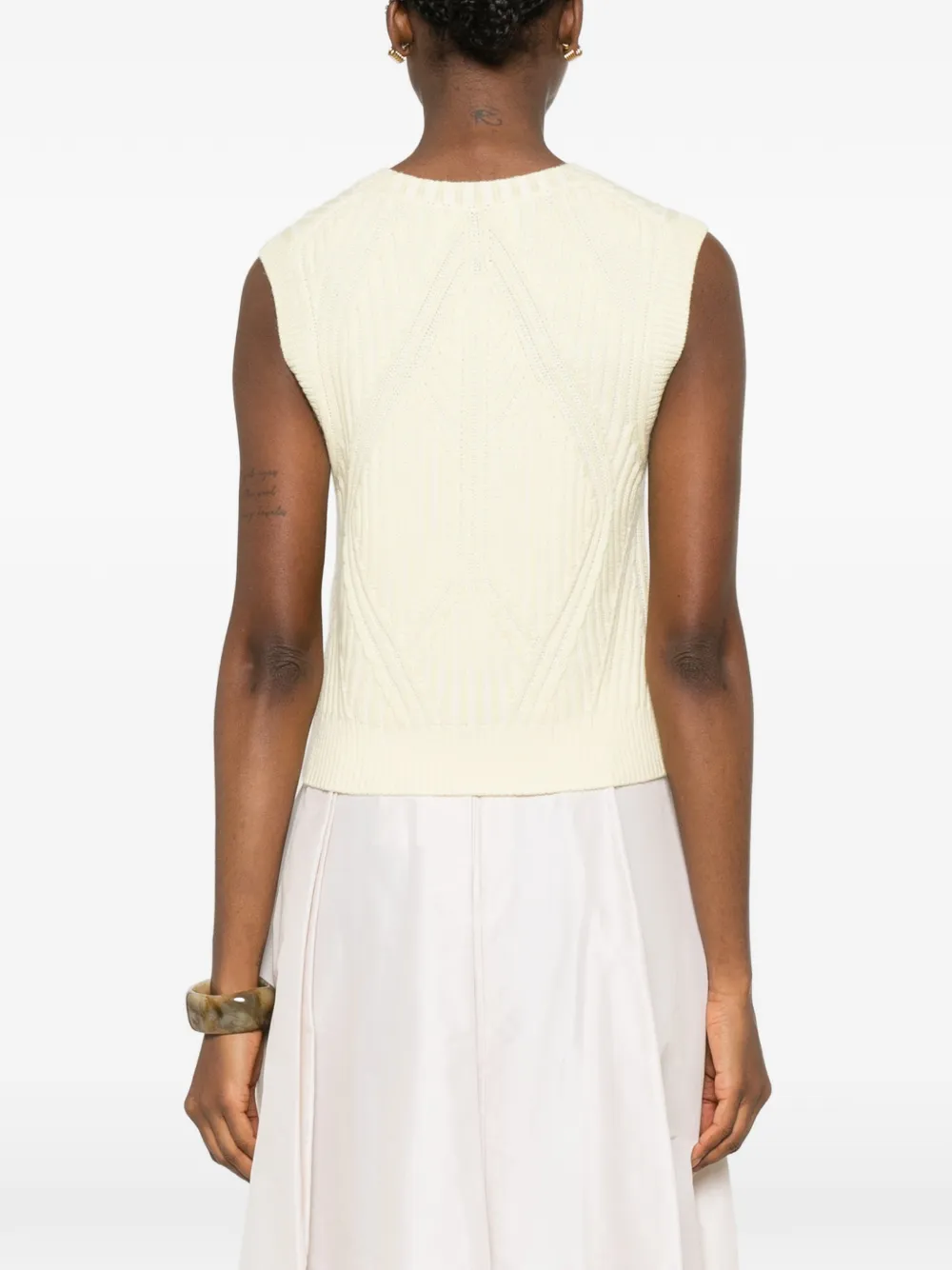 Ribbed Sleeveless Vest