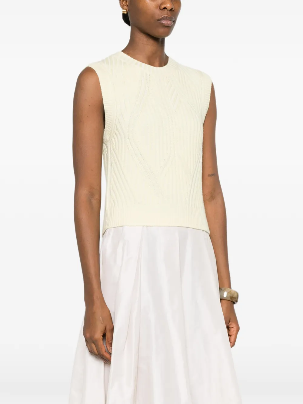 Ribbed Sleeveless Vest