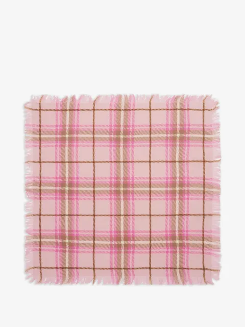 BOMPARD woven tartan square scarf