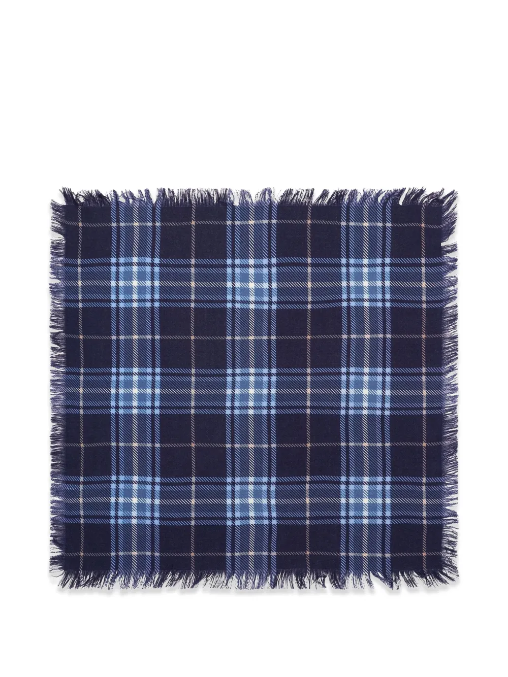 BOMPARD woven tartan scarf - Blu