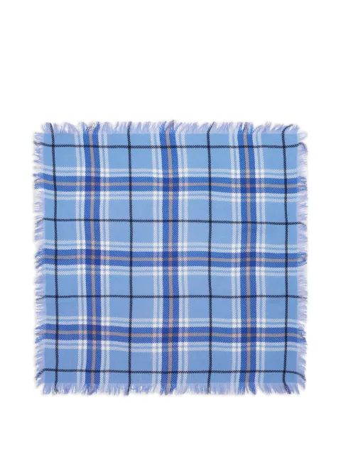 BOMPARD tartan fringed mini square