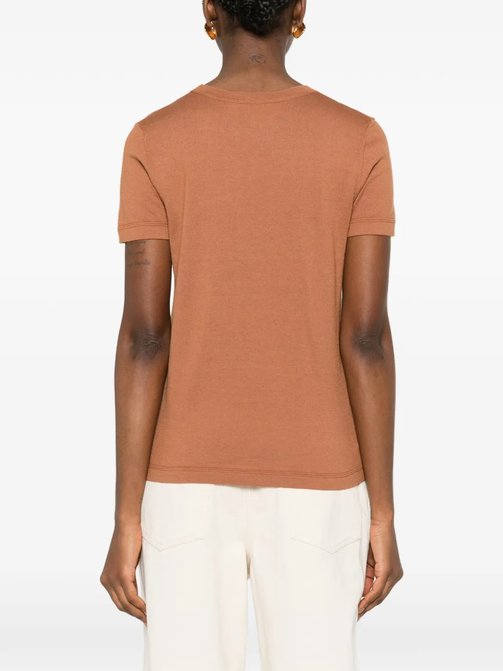 Straight Round-Neck T-Shirt