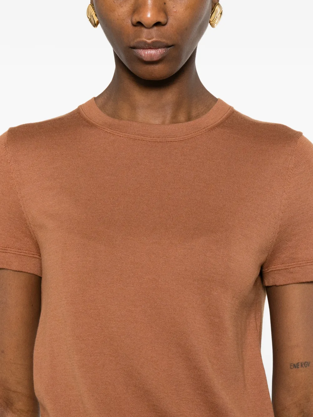 Straight Round-Neck T-Shirt