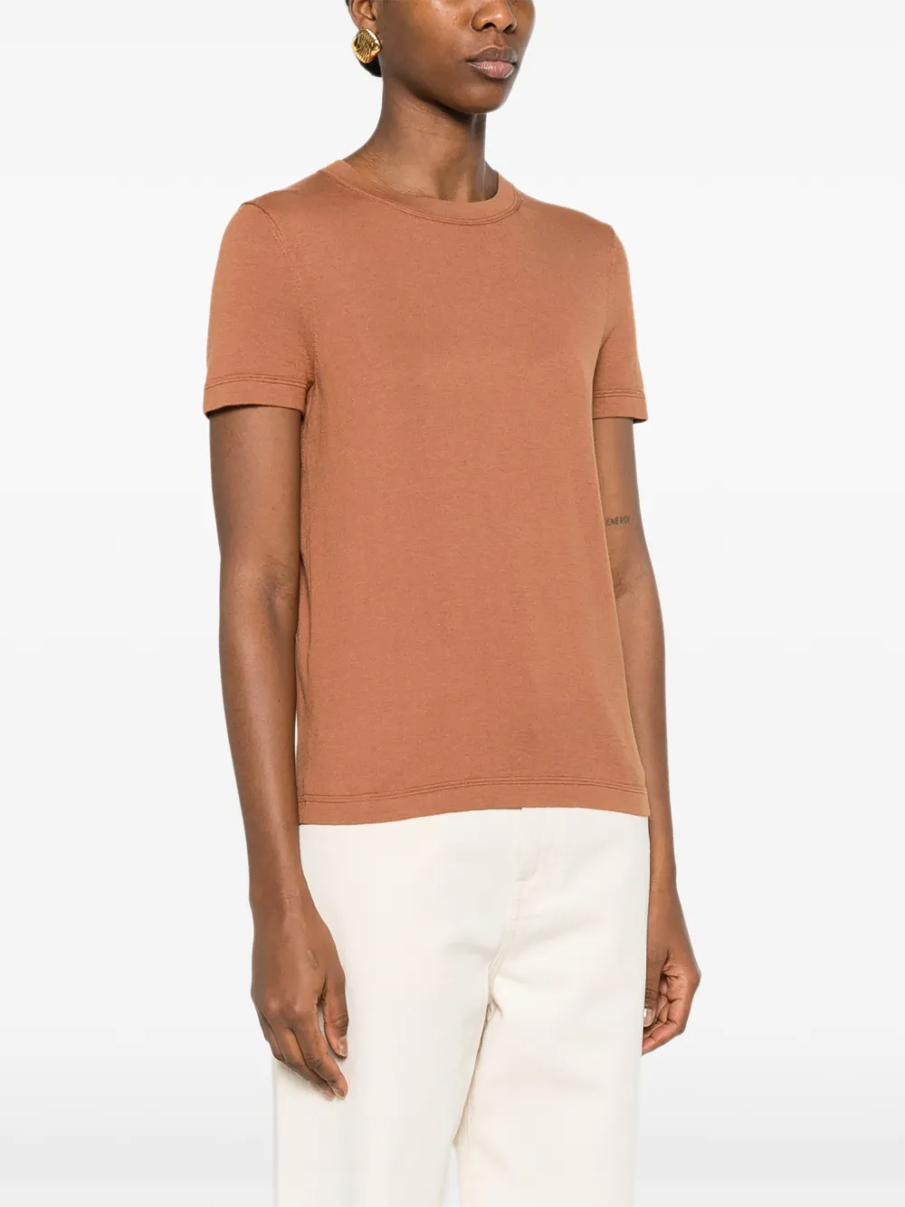 Straight Round-Neck T-Shirt