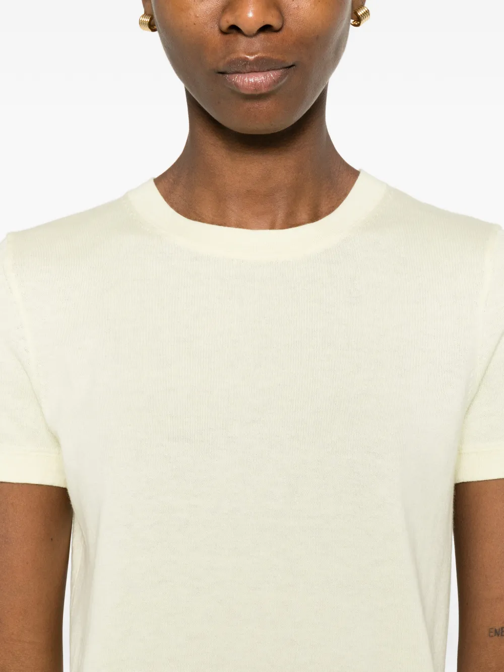 Bompard Round-neck T-shirt In White