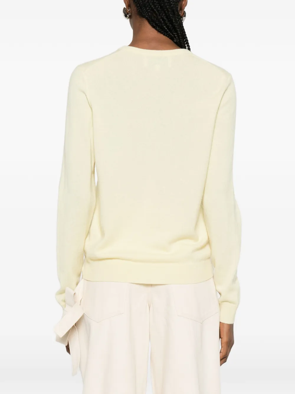 Round-Neck Long-Sleeve Sweater